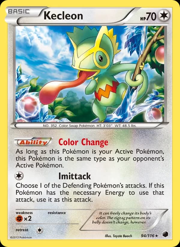 Kecleon card in English