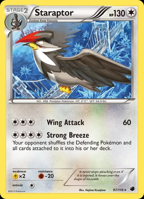 Staraptor card in English