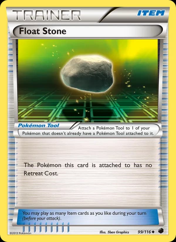 Float Stone card in English
