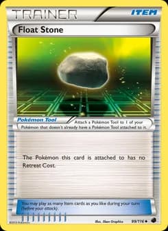 Float Stone card in English