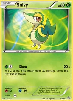 Snivy card in English