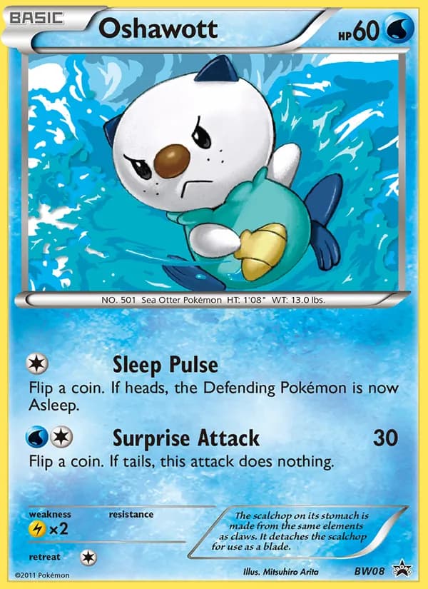 Oshawott card in English