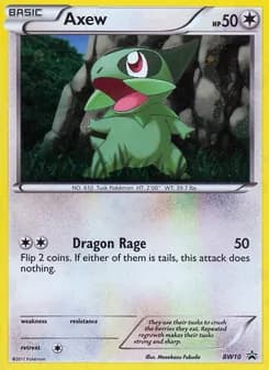 Axew card in English