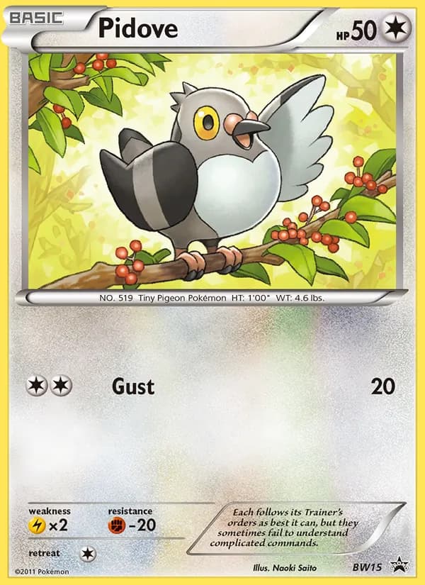 Pidove card in English