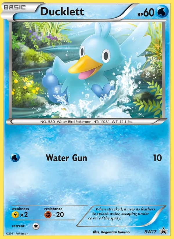 Ducklett card in English