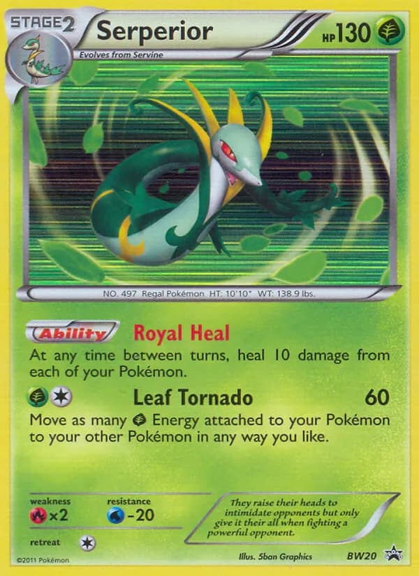Serperior card in English