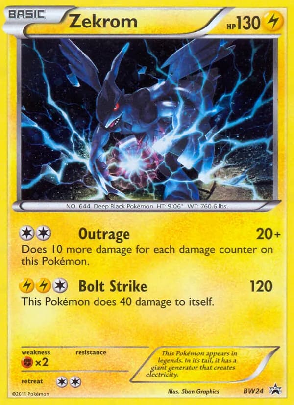 Zekrom card in English