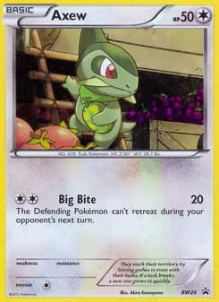 Axew card in English