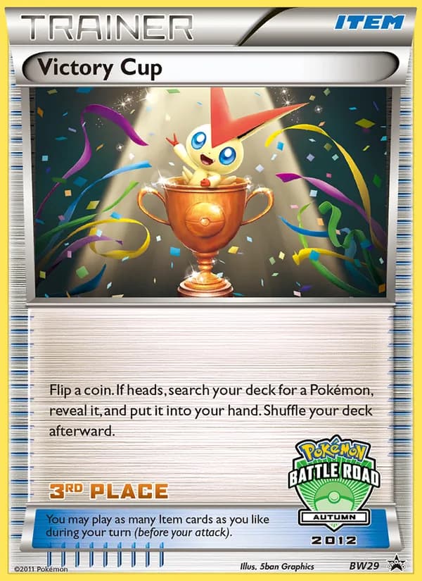 Victory Cup card in English