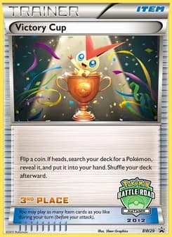 Victory Cup card in English