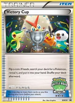 Victory Cup card in English