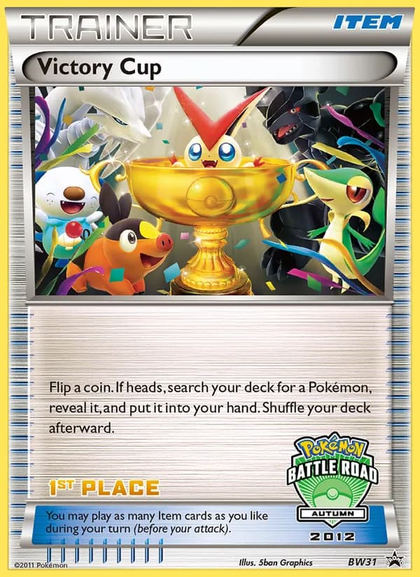 Victory Cup card in English