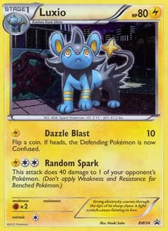 Luxio card in English