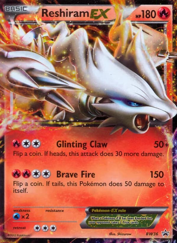 Reshiram-EX card in English