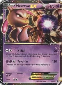 Mewtwo-EX card in English