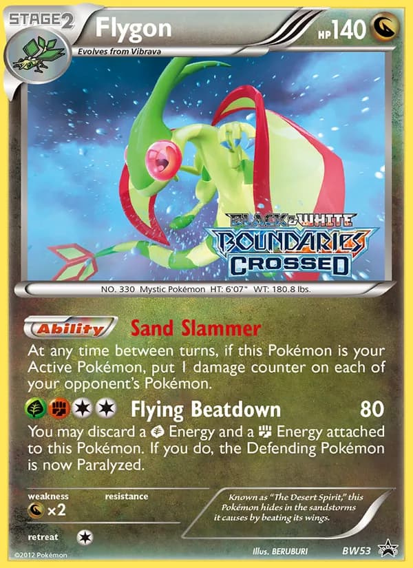 Flygon card in English
