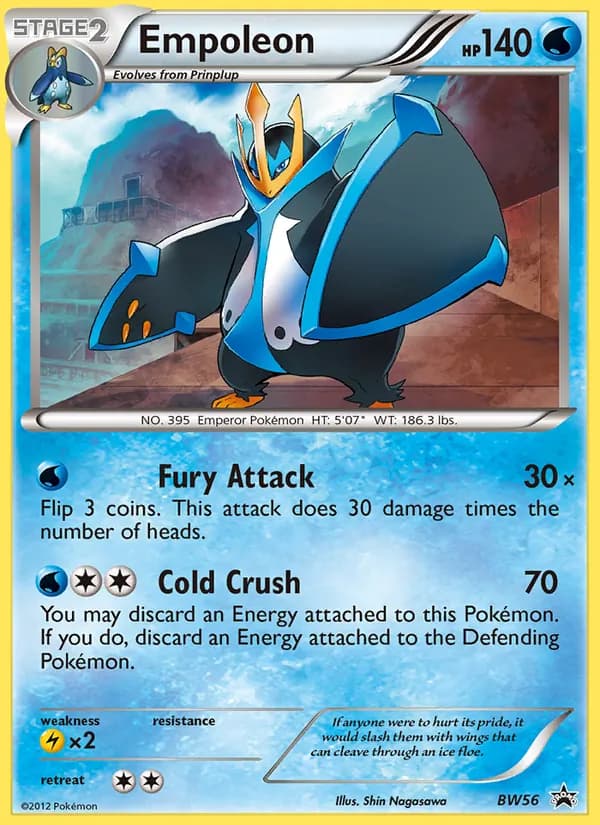 Empoleon card in English