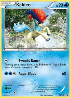 Keldeo card in English