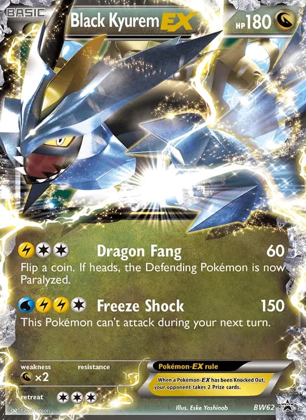 Black Kyurem-EX card in English