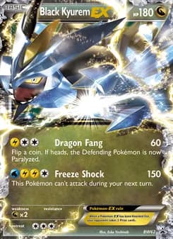 Black Kyurem-EX card in English