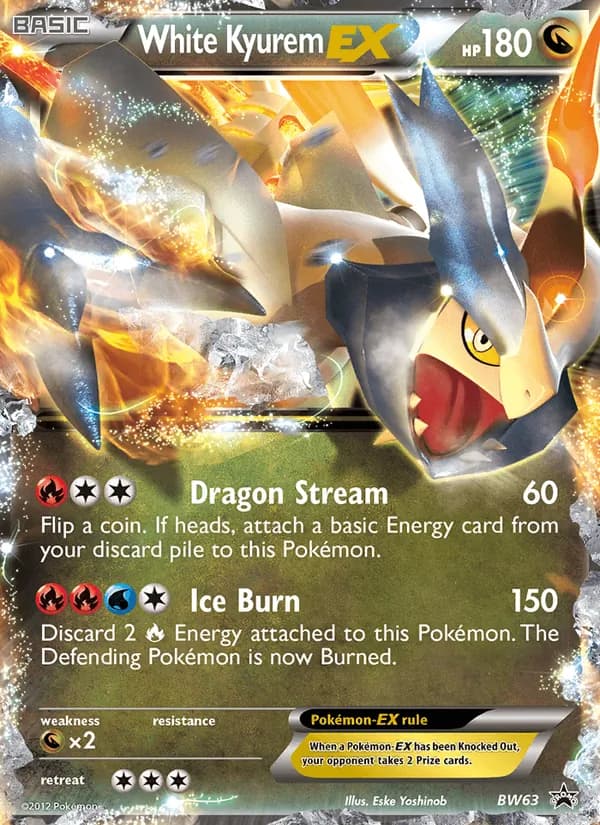White Kyurem-EX card in English