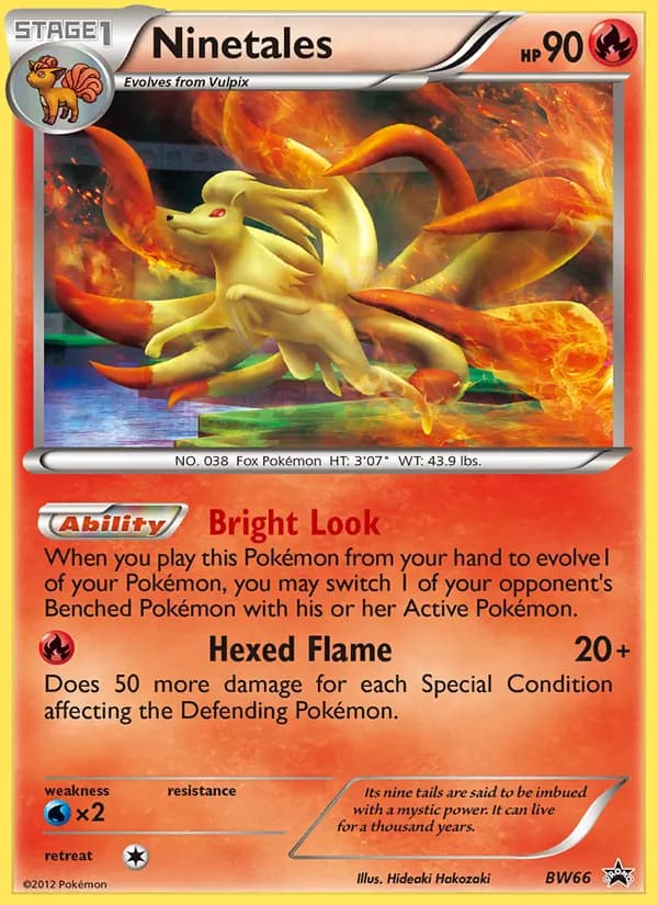 Ninetales card in English