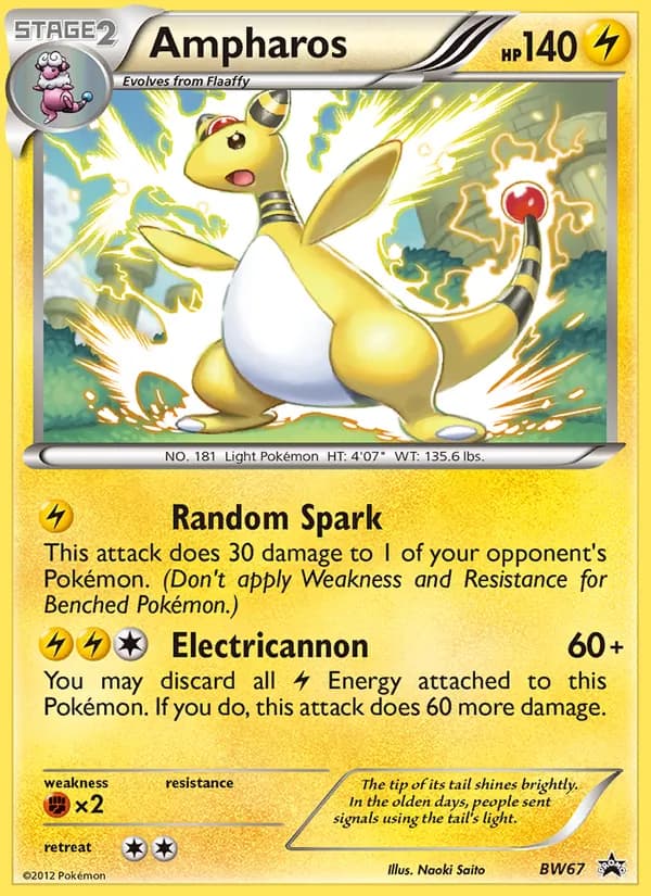 Ampharos card in English