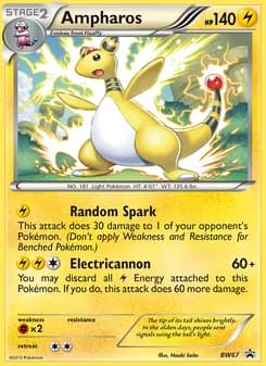 Ampharos card in English