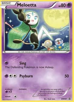 Meloetta card in English