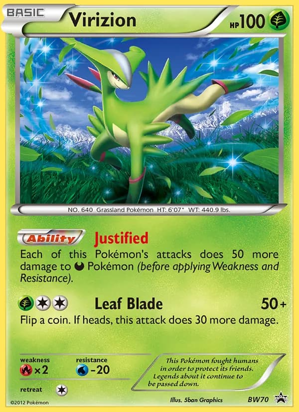 Virizion card in English