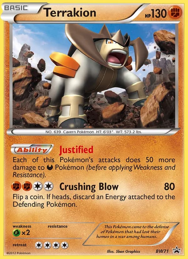 Terrakion card in English