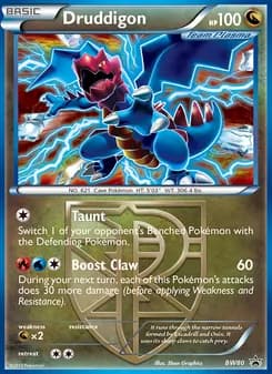Druddigon card in English