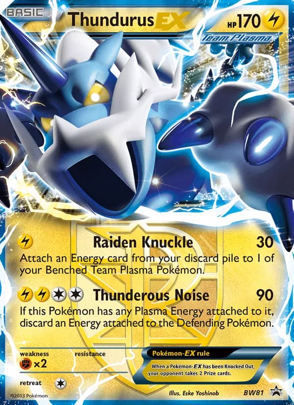 Thundurus-EX card in English
