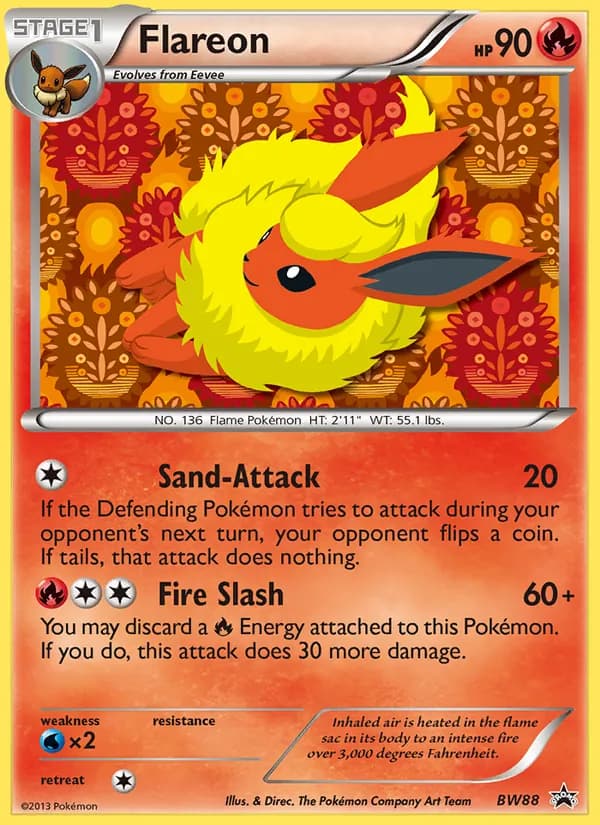 Flareon card in English