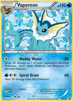 Vaporeon card in English
