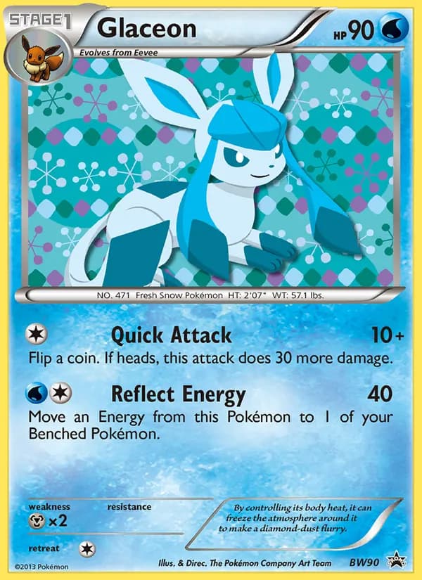 Glaceon card in English