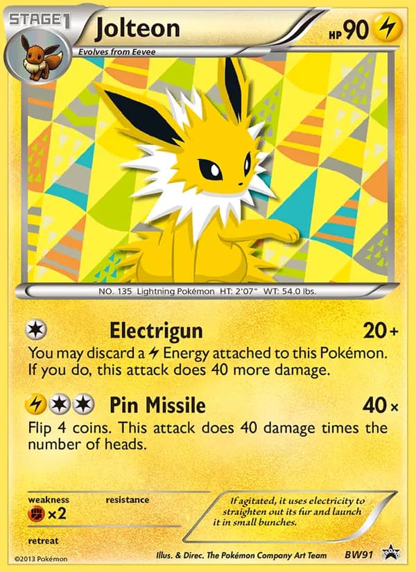 Jolteon card in English