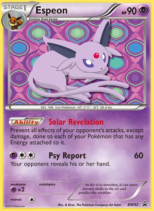 Espeon card in English