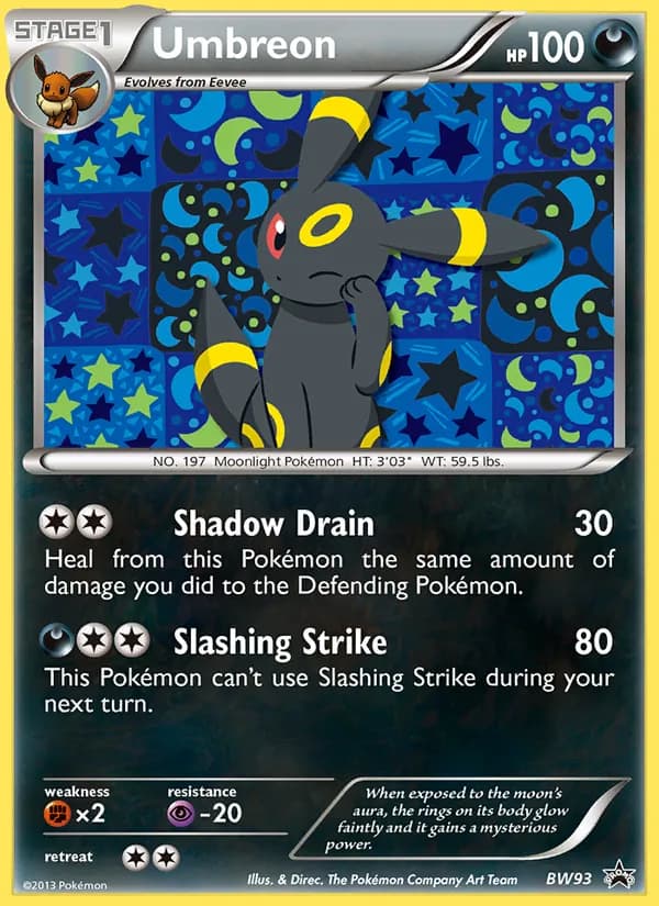 Umbreon card in English