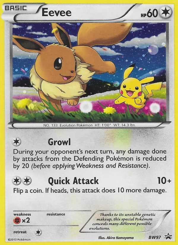 Eevee card in English