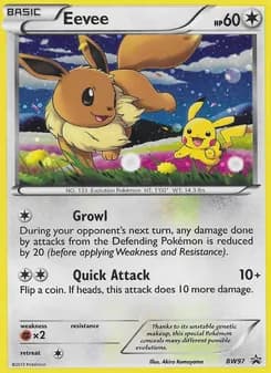 Eevee card in English