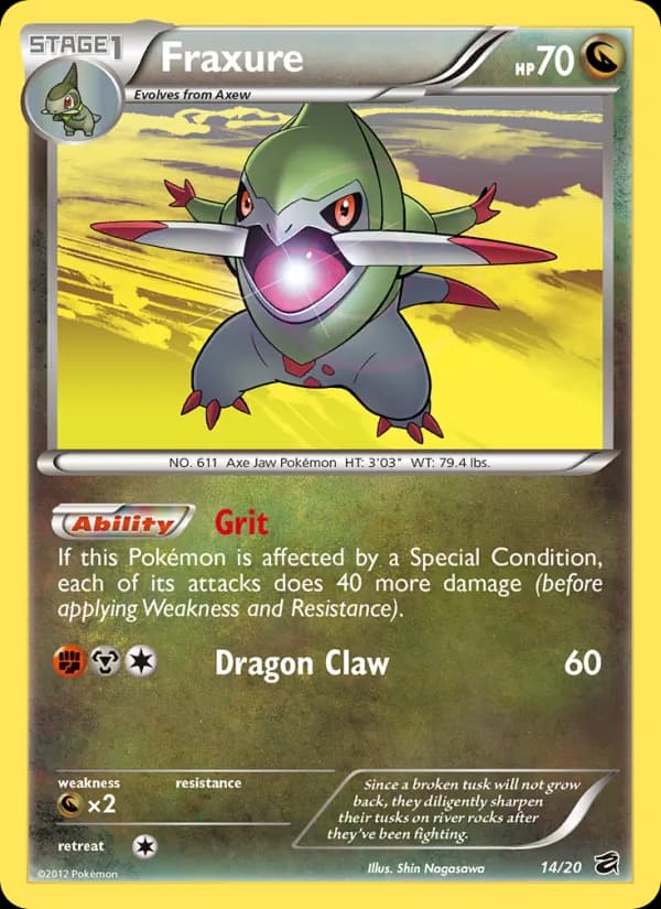 Fraxure card in English