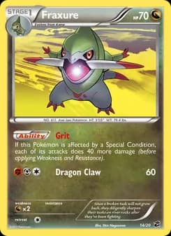 Fraxure card in English