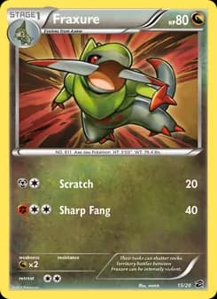 Fraxure card in English