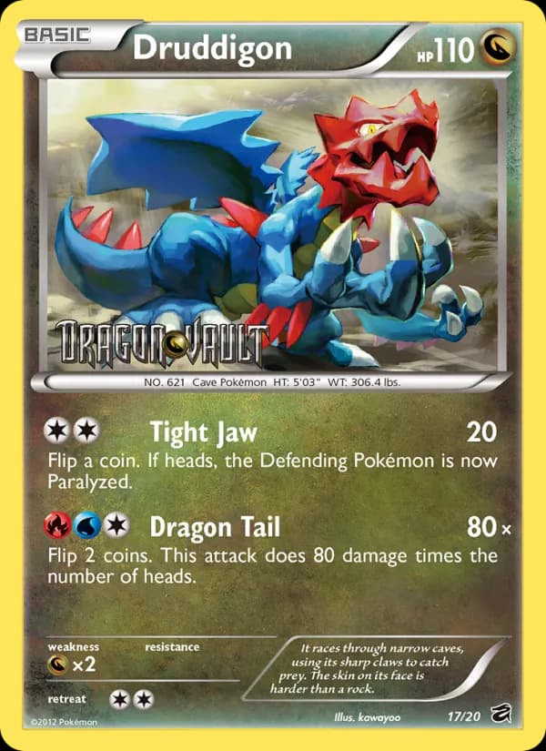 Druddigon card in English