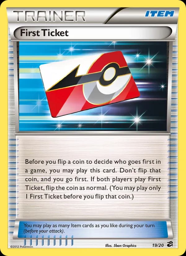 First Ticket card in English
