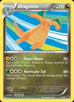 Dragonite card in English