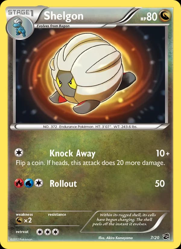 Shelgon card in English