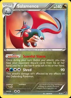 Salamence card in English