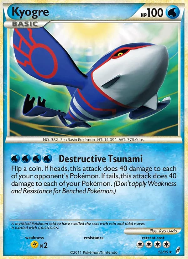 Kyogre card in English